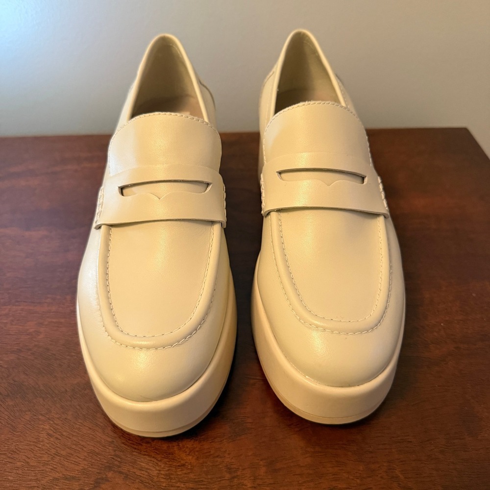 Dolce Vita Yanni Platform Loafer Cream Size 9 - Picture 3 of 5